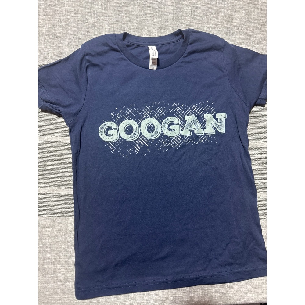 Kids GOOGAN T‎ Shirt Navy Blue Graphic Tee Bella Canvas  Size M 10-12